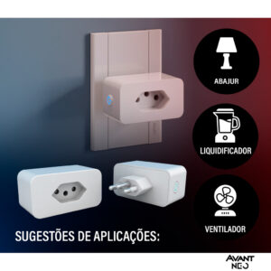 Tomada Inteligente Smart Wi-Fi Avant Neo Bivolt (Modelo 20A) – Automação