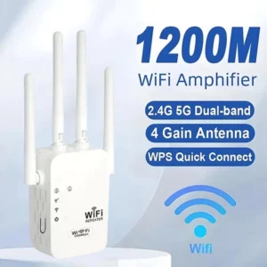 Amplificador de Sinal WiFi Ultra Rápido 1200Mbps Repetidor Bivolt G8